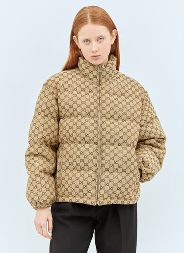 Gucci GG Canvas Bomber Jacket Beige guc0257020