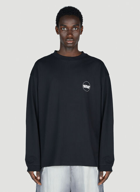 Boiler Room x Umbro Logo Long Sleeve T-Shirt Black bou0153006
