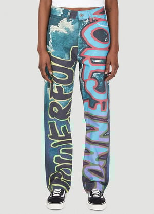 DRx x STEFAN MEIER x LN-CC Powerful Connection Cloud Jeans Blue drs0350010