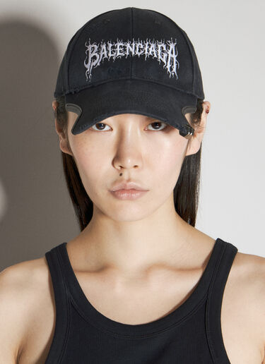 Balenciaga DIY Metal Outline Baseball Cap Black bal0355006