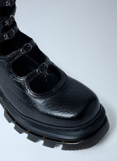 Croc-Embossed Kiki Platform Boots Dr. Martens x Marc Jacobs Croc-Embossed Kiki Platform Boots Black drc0262001