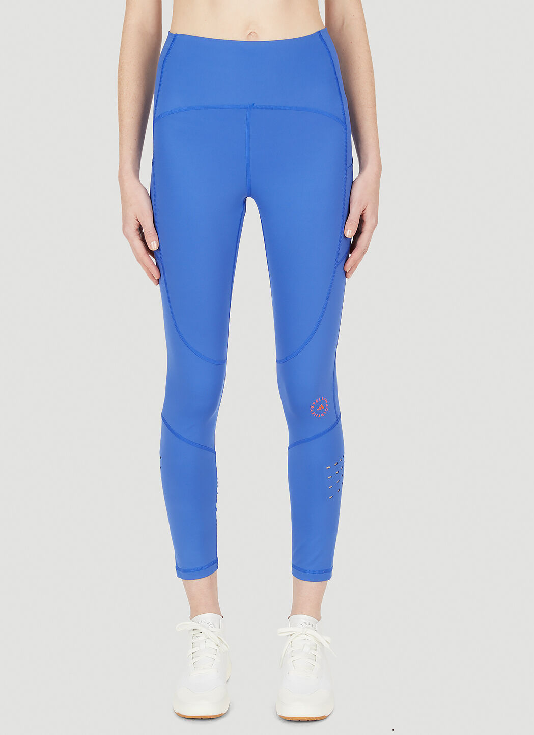 Adidas leggings with discount logo on side