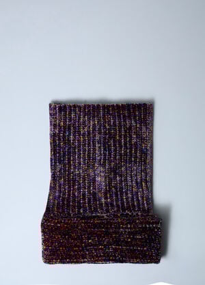 Dries Van Noten Velour Scarf Purple dvn0262016