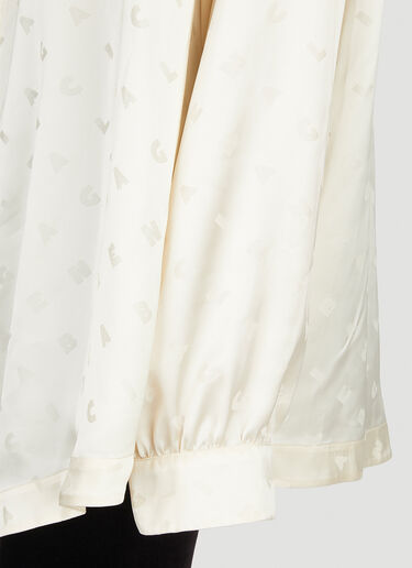 Balenciaga フーデッドプッシーリボンシャツ ホワイト bal0251035