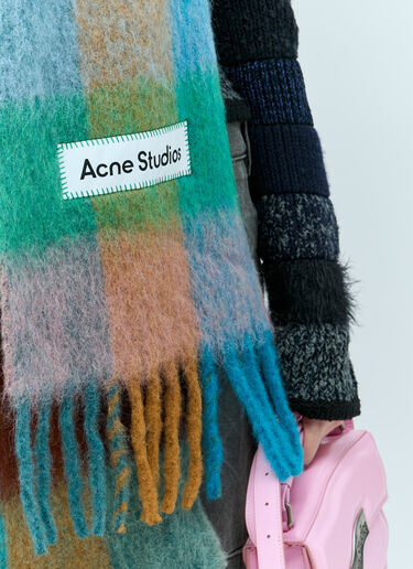 Acne Studios 马海毛格纹围巾 彩色 acn0255022