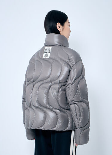 8 Moncler Palm Angels Haunani Short Down Jacket Grey mpa0359001
