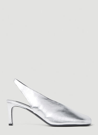 Jil Sander Square High Heels Silver jil0253029