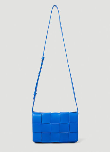 Bottega Veneta Cassette Intreccio Shoulder Bag Blue bov0246090