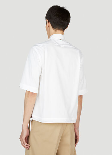 Thom Browne Logo Patch Shirt White thb0152014