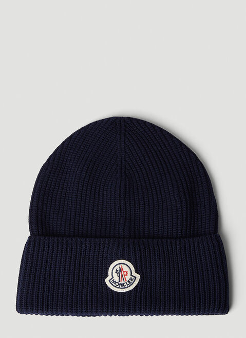 Stone Island Logo Patch Beanie Hat Green sto0152095