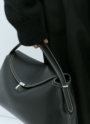 TOTEME T-Lock 皮革手提包 黑 tot0256038