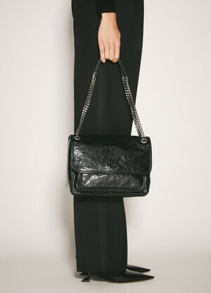 Saint Laurent Niki Medium Shoulder Bag Black sla0241061