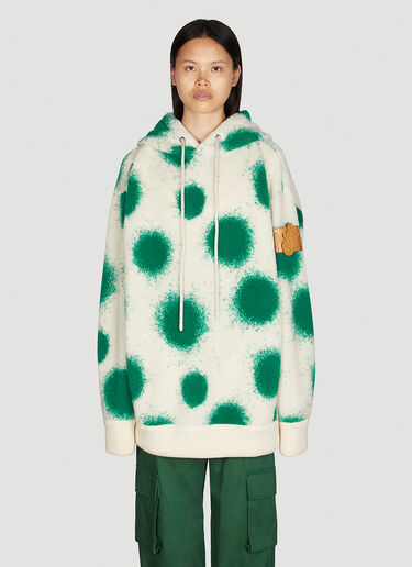 Abstract Motif Oversized Hooded Sweatshirt Moncler x JW Anderson Abstract Motif Oversized Hooded Sweatshirt Green mjw0349004