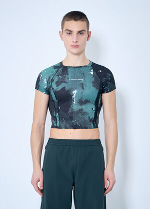 RUNNING ORDER Printed Casey Top Green run0359003