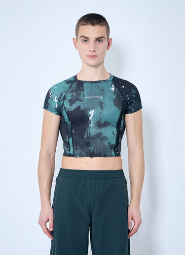 RUNNING ORDER Printed Casey Top Green run0359003