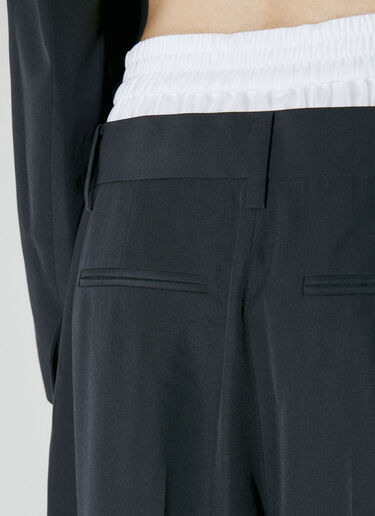 Alexander Wang 노출 복서 테일러드 팬츠 블랙 awg0253060