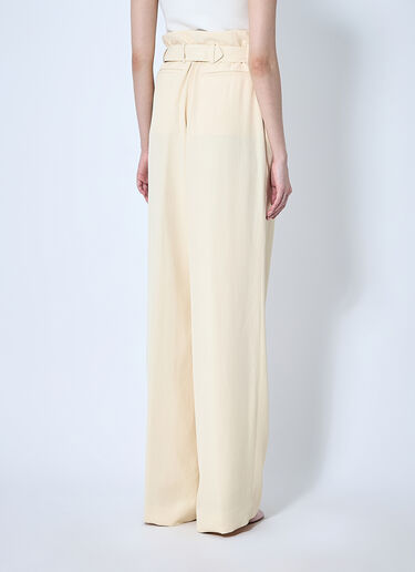 Dries Van Noten Belted Pants Cream dvn0260008