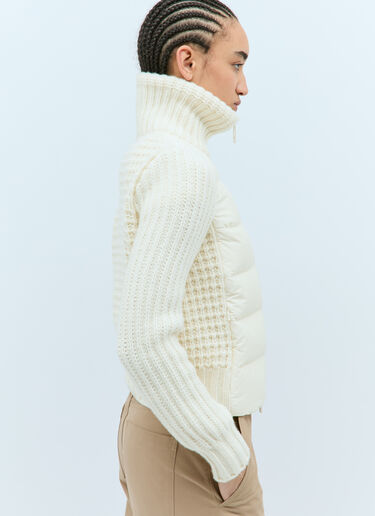 Moncler 패디드 집업 가디건 크림 mon0258028