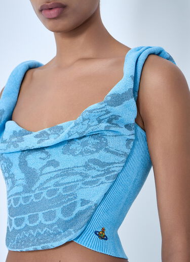 Vivienne Westwood Julia Bodice Top Blue vvw0264013