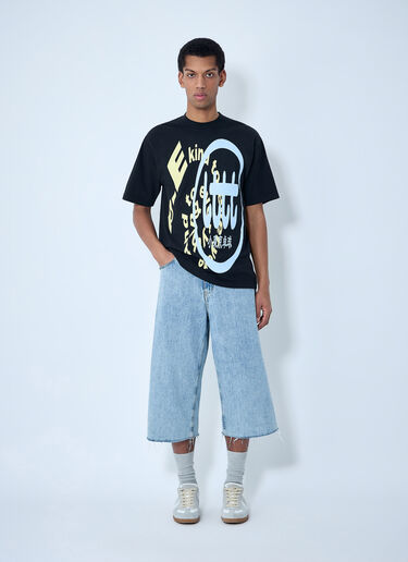 b.Eautiful x LTTT Logo Motif T-Shirt Black bea0363003