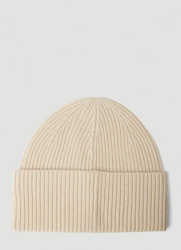 TOTEME Ribbed Beanie Hat Cream tot0251043