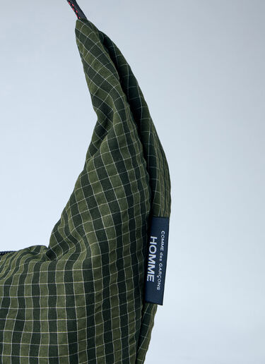 Comme des Garçons Homme Grid Check Shoulder Bag Khaki cdh0164006