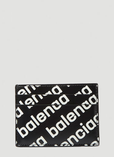 Balenciaga All-Over Logo Cardholder Black bal0146059