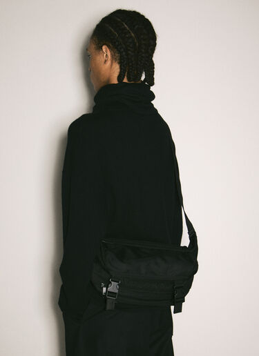 Saint Laurent Logo Embroidery Crossobdy Bag Black sla0158023