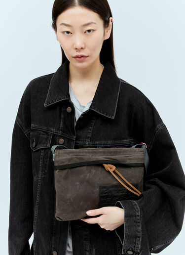 Acne Studios Canvas Crossbody Bag Grey acn0355014