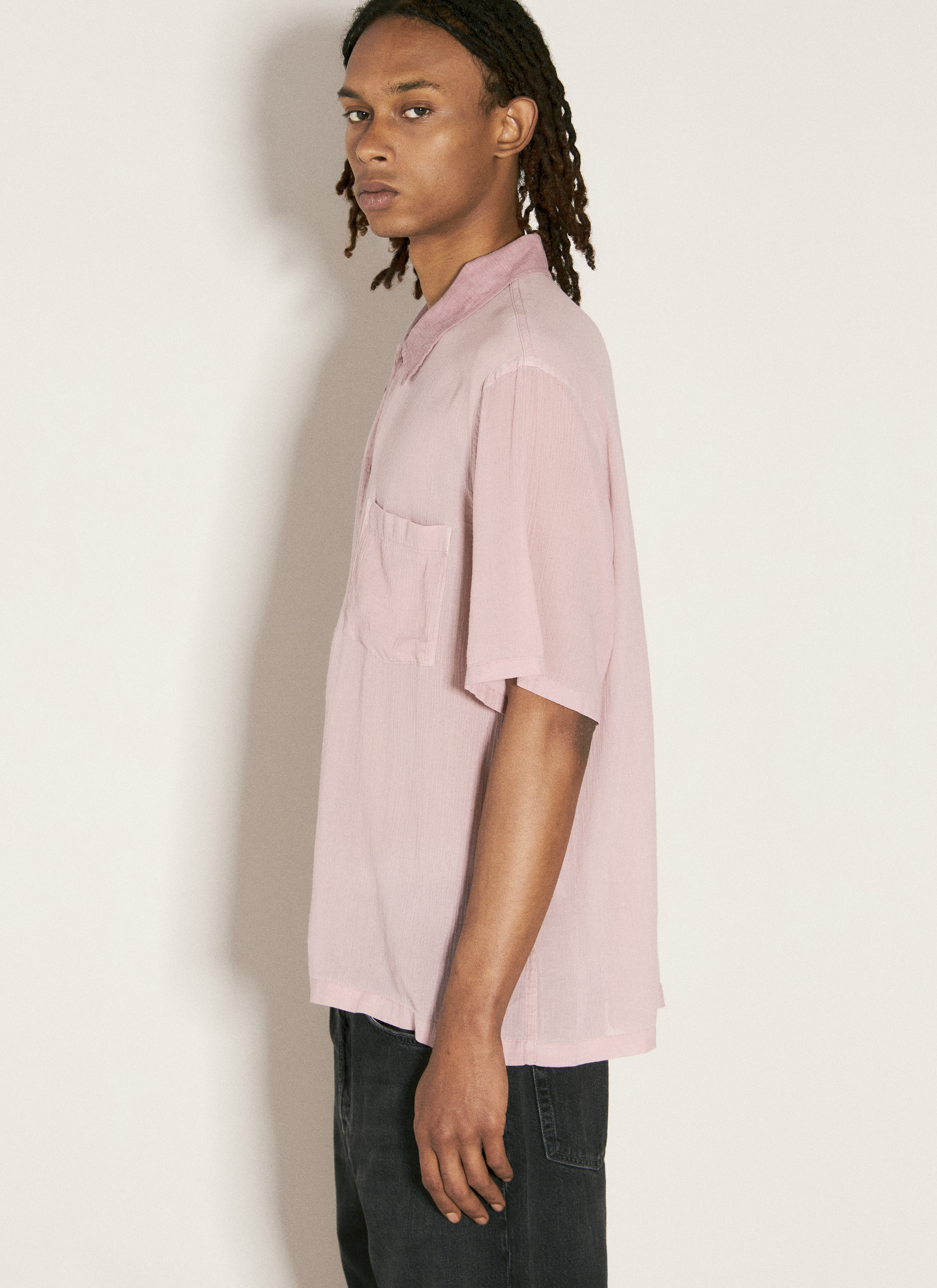 Our legacy シャツ　sax Our Legacy Men's' Crinkle Box Shirt in Lilac | LN-CC®