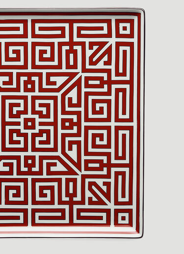 Labirinto Vide Poche Squared Plate Ginori 1735 Labirinto Vide Poche Squared Plate Red wps0644476