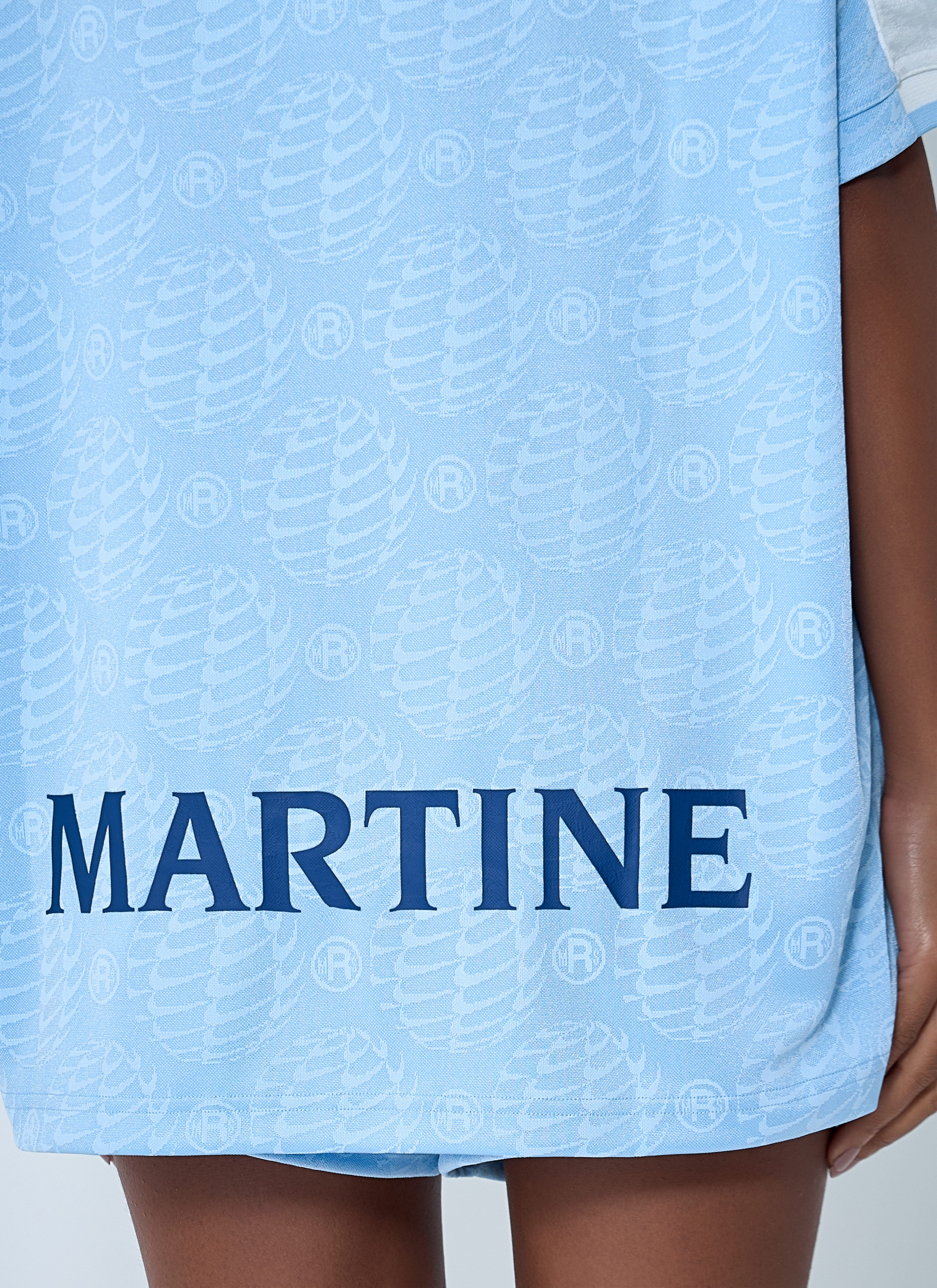Nike x Martine Rose Women's' Logo Motif Polo Shirt in Blue | LN-CC®