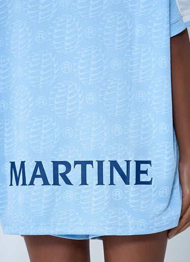 Nike x Martine Rose ロゴモチーフポロシャツ ブルー nik0362105