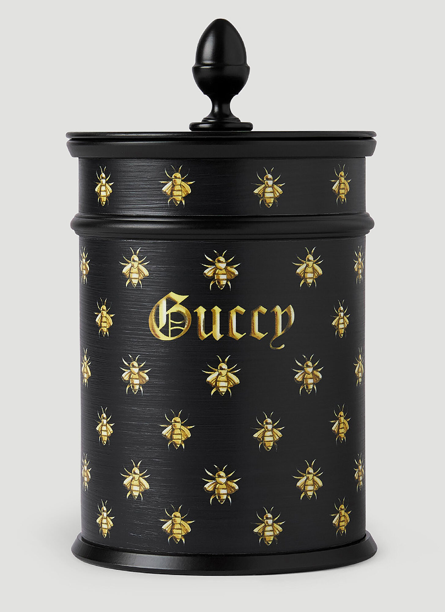 Shop Gucci Bee Napoleon Mini Basket Candle In Black