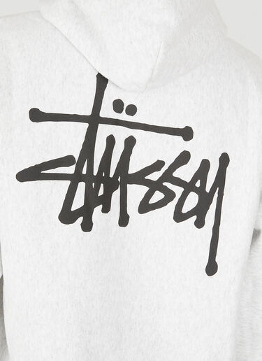 Stüssy Basic Logo Hooded Sweatshirt Grey sts0348040
