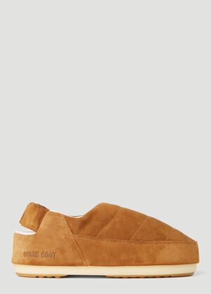 Moon Boot Evolution Suede Flat Shoes White mnb0358002