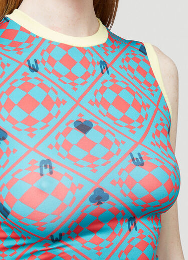 Maisie Wilen Knitted Muscle Beach Tank Top Blue mwn0244006