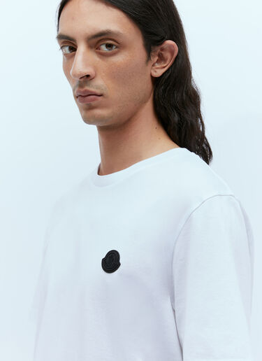 Moncler 徽标贴饰 T 恤 白色 mon0156025
