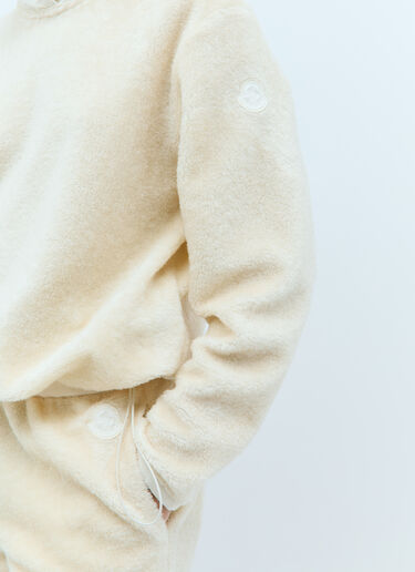 Moncler Teddy Hooded Sweatshirt Cream mon0258025