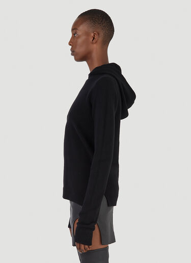 Rick Owens Maglia Hooded Sweater Black ric0245029