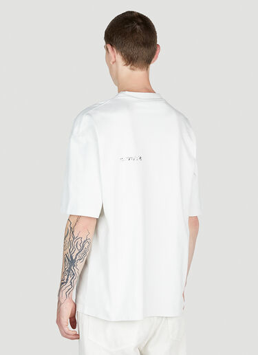 Balenciaga 徽标印花宽大 T 恤 白色 bal0153013