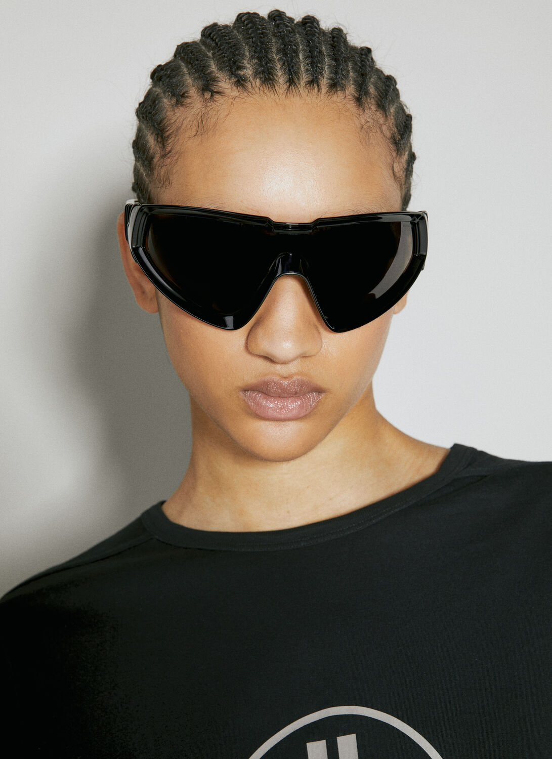 Moncler X Rick Owens ml 0294p Wrapid Sunglasses In Black