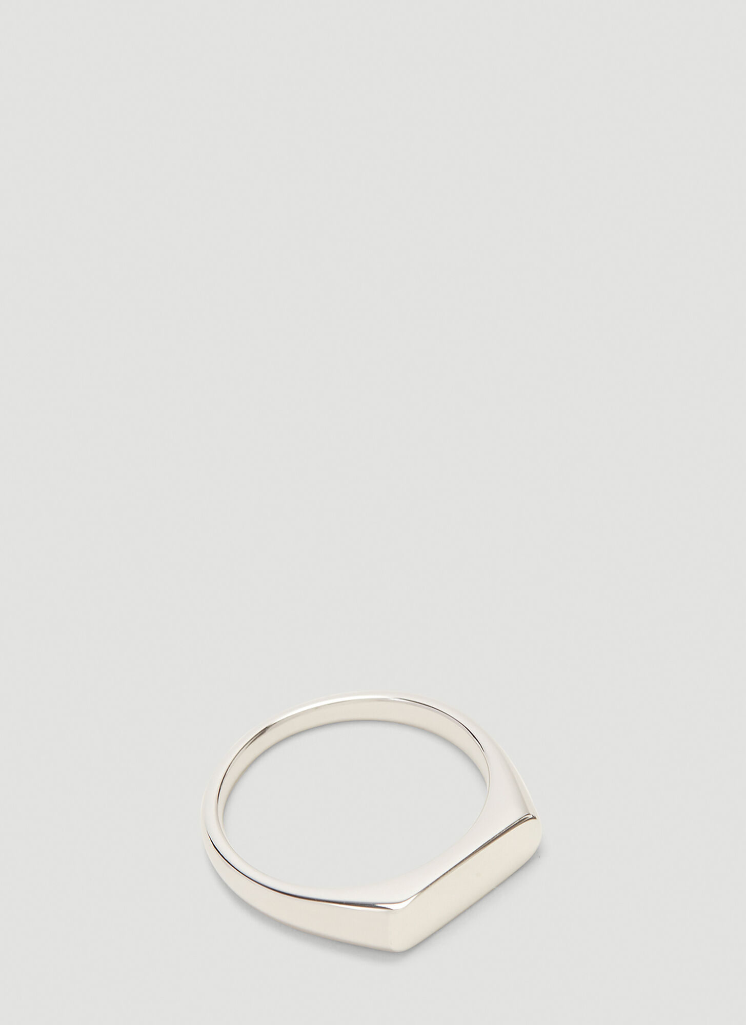 Tom Wood Silver Knut Signet Ring In Silver