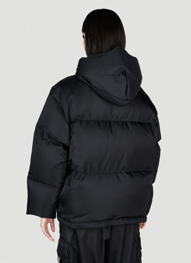 Prada 후드 퍼퍼 재킷 블랙 pra0254017