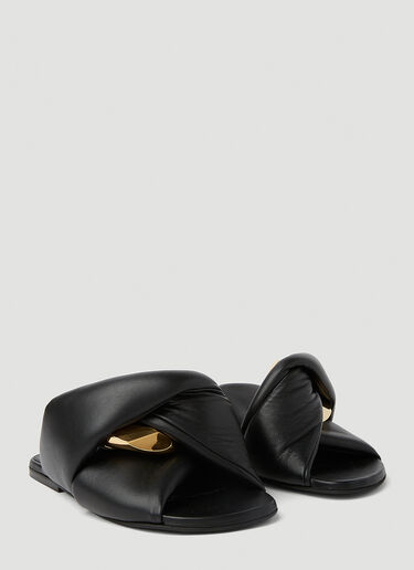 JW Anderson Chain Twist Sandals Black jwa0251004