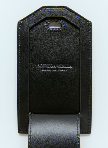 Bottega Veneta Intrecciato Tag Holder Black bov0256023