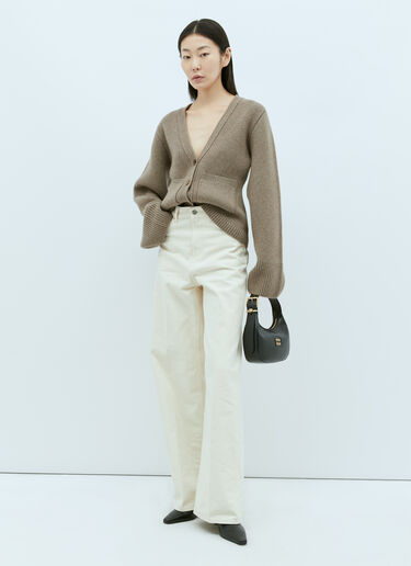 Khaite Scarlet Cashmere Cardigan Beige kha0255011