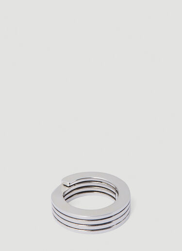 Bottega Veneta Layered Ring Silver bov0153060