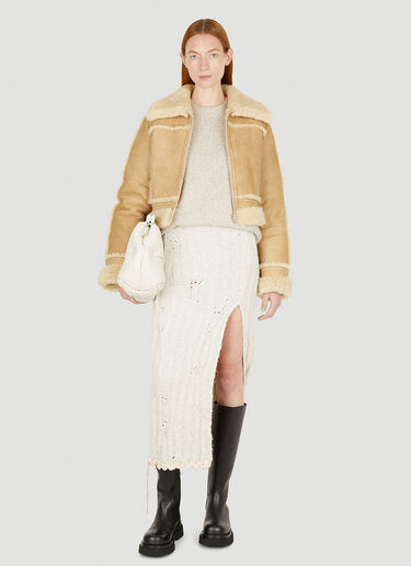 Acne Studios Shearling Jacket Beige acn0250001