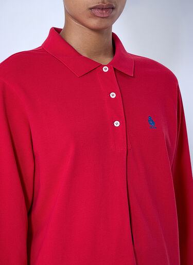 Prada Cotton Piqué Polo Shirt Red pra0264023